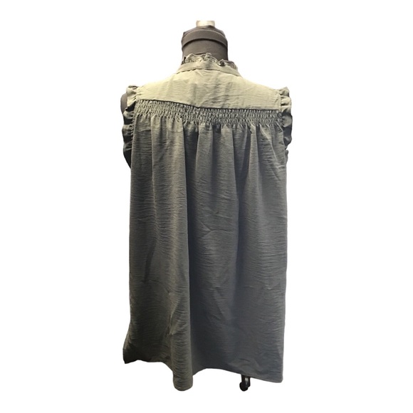 Adrianna Papell Sleeveless Shirt - Picture 3 of 7